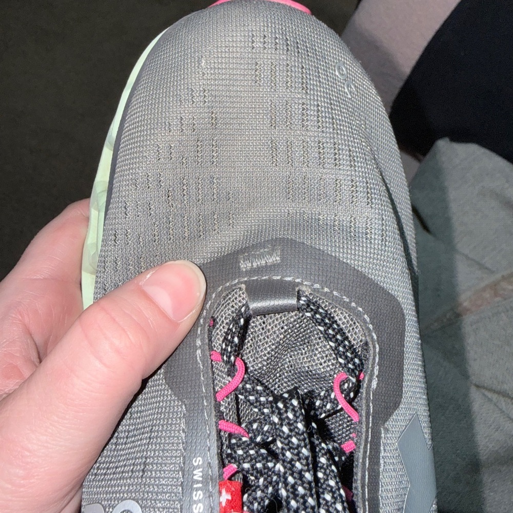 On Running Women's Sneakers in Gray and Green - Picture 8 of 8
